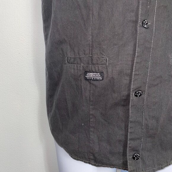 Vintage Cotton Vest Mens S Gray Sleeveless 4 Button - Picture 5 of 12